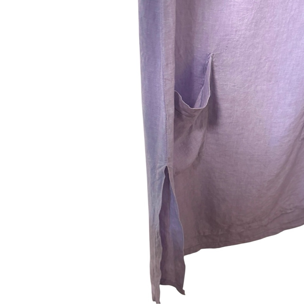 Jexy & Jax Sleeveless Linen Dress Lavender Purple Women’s Small Canadian Summer - Picture 3 of 5